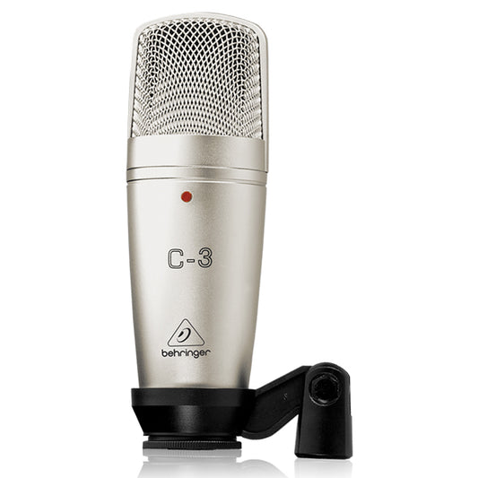 Behringer C-3 Medium Dual Diaphragm Studio Condenser Microphone Mic with Cardiod (C3 C 3)