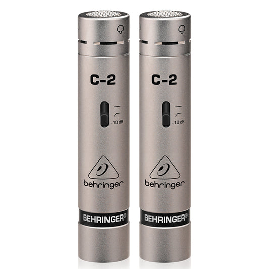 Behringer C 2 2 Matched True Studio Condenser Cardioid Microphone Mic Pair (C2 C-2)
