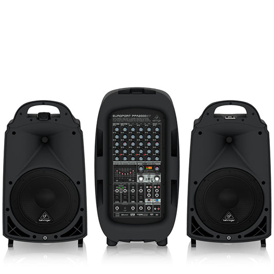 Behringer PPA-2000BT Ultra Compact 2000W 8 Channel Portable PA System with Bluetooth (PPA2000BT PPA 2000BT)