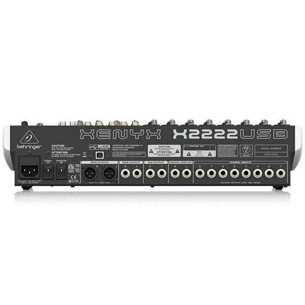Behringer XENYX-X2222USB Premium 22 Input Portable Mixer (XENYXX2222USB XENYX X2222USB)
