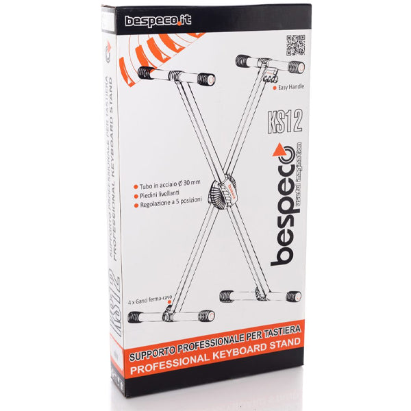 Bespeco KS12 Adjustable X Style Heavy Duty Keyboard Stand