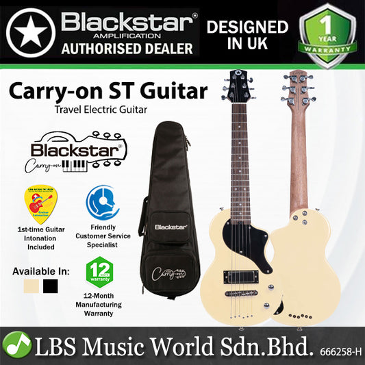 Blackstar Carry-On ST Okoume Body Travel Electric Guitar Mini-Humbucker Pickup with Bag