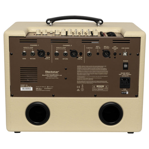 Blackstar Sonnet 120 Watt Compact USB XLR Acoustic Guitar Combo Amp Amplifier Blonde