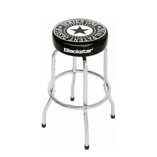 Blackstar Stool Bar Top Chrome Non Adjustable Logo for Guitar Practicing Black