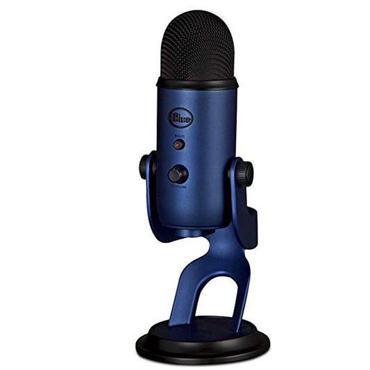 Blue Microphones Yeti USB Mic with Cable Professional Recording - Midnight Blue