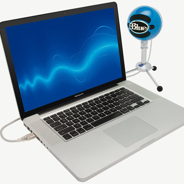Blue Microphones Snowball USB Mic With Stand and Cable - Electric Blue