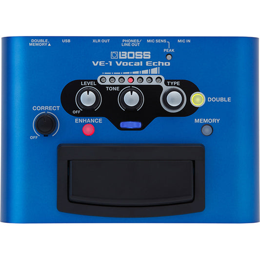 Boss VE-1 Vocal Echo Pedal Processor USB Audio Out with Microphone Cable (VE1 VE 1)
