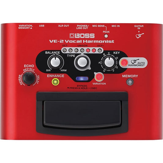 Boss VE-2 Portable Vocal Harmonist Processor Battery Powered with Reverb Delay (VE2 VE 2)