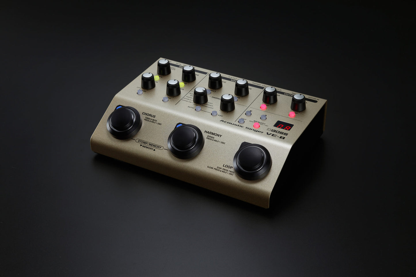 Boss VE-8 Acoustic Singer Guitar Vocal Processor Stompbox Mic Preamp and Phantom Power (VE8 VE 8)