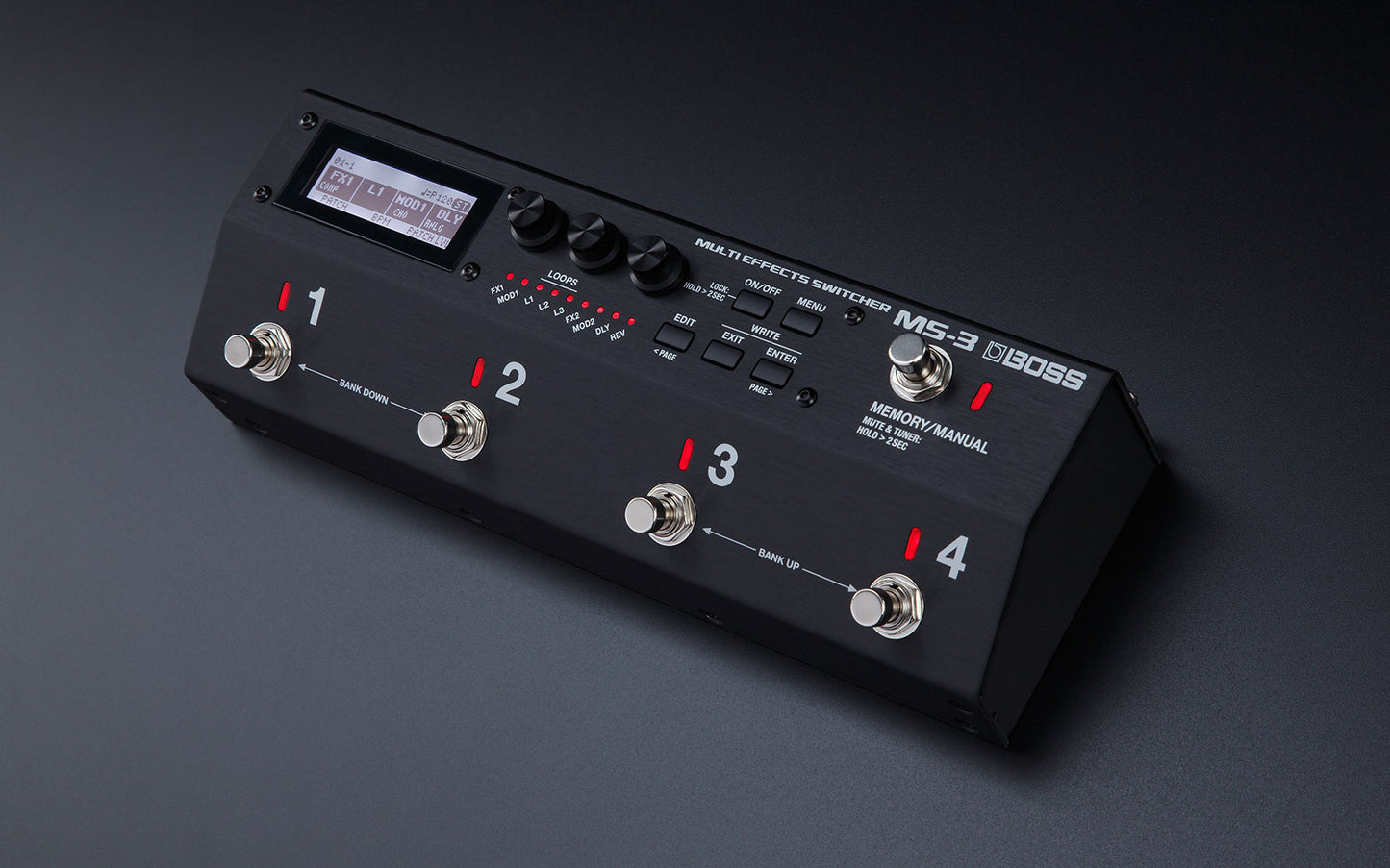 Boss MS-3 Multi Effects Switcher Pedal Processor Stompbox for Guitar and Bass with 112 Effect (MS3 MS 3)