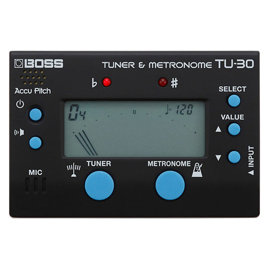 Boss TU-30 Chromatic Tuner and Metronome For All Instrument (TU30 TU 30)