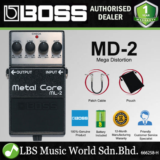 Boss ML-2 Metal Core Guitar Effects Pedal (ML2 / ML 2)