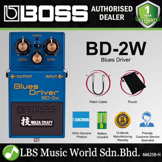 Boss BD-2W Blues Driver Guitar Effect Pedal Foot Switch Processor (BD2W BD 2W)