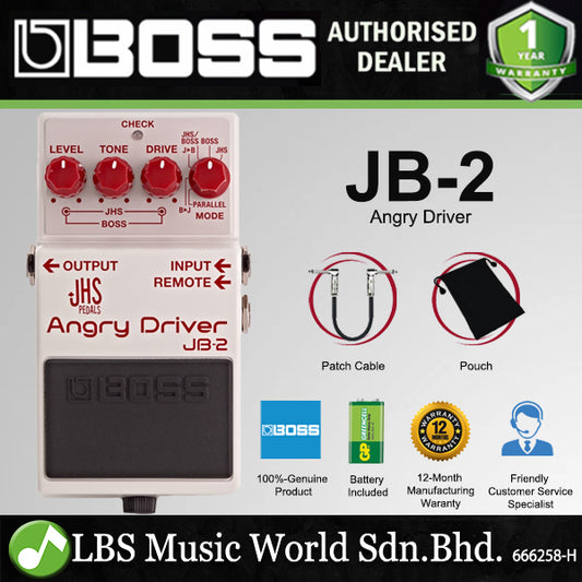 Boss JB-2 Angry Driver Guitar Effect Pedal Foot Switch Processor (JB2 JB 2)