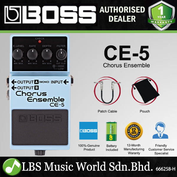 Boss CE-5 Chorus Ensemble Guitar Effect Pedal Foot Switch Processor (CE5 CE 5)
