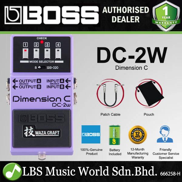 Boss DC-2W Dimension C Waza Guitar Effect Pedal Foot Switch Processor (DC2W DC 2W)