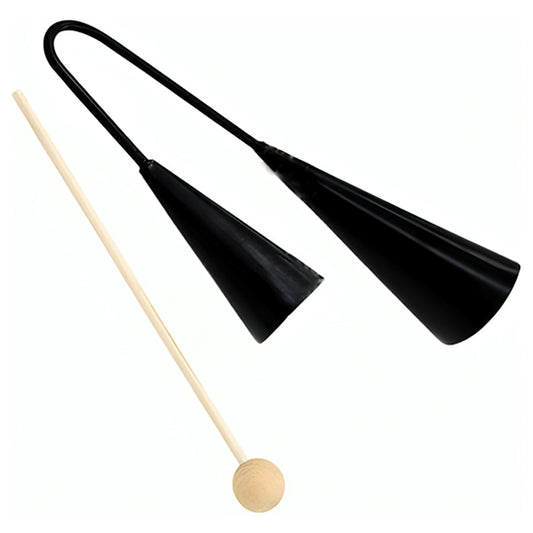 BSL AG2 2 Notes Agogo Bell Musical Percussion Instrument Black