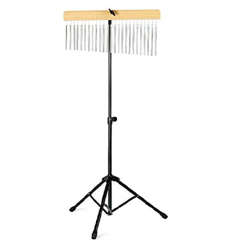 BSL WB01 25 Bar Chimes Percussion Wind Chine with Mounting Stand - Chrome