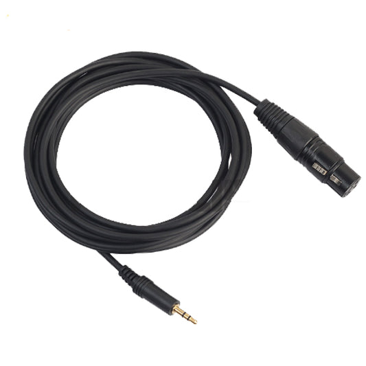BSL XLR Female to 3.5mm TRS Aux Jack Audio Mic Cable for Soundcard Phone DSLR Computer Microphone - 3 Meter