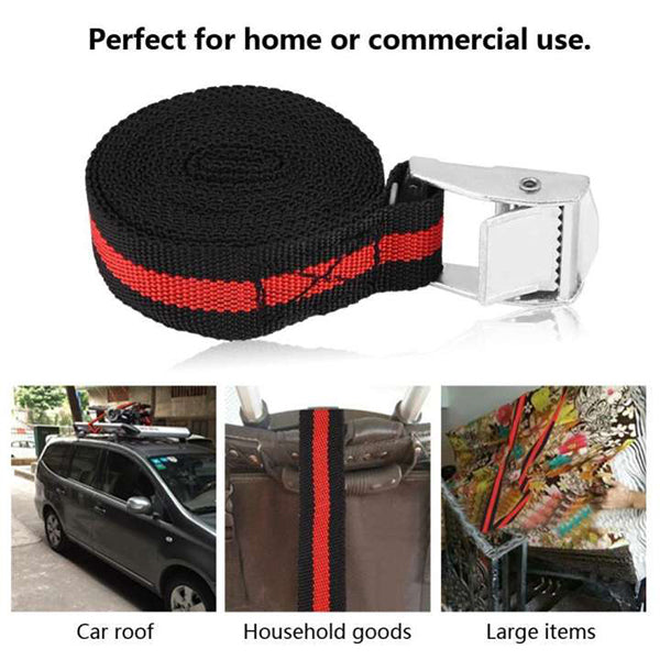 BSL Lifetime 89125 Truck Tie Down Cargo Strap Luggage Lashing Ratchet Belt Buckle, Car Tie Down Strap, Ratchet Tie Down Strap (2 X 2.5M)