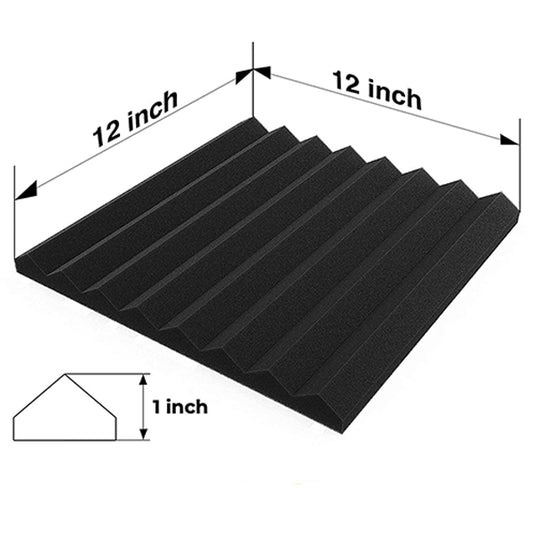BSL Triangle 30 X 30 X 2.5cm Recording Studio Acoustic Panel Foam for Soundproof Noise Cancelling Isolation Sound Absorb Sponge (High Density)