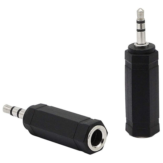 BSL 3.5mm TRS Male to 6.35mm 1/4" Female Adapter Headphone Microphone Stereo Jack Audio Connector, Adaptor, Converter, Adapter or Adapter - 1 Piece