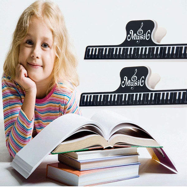 BSL Music Book or Music Sheet Clip for Page Note Holder and Music Score L Size - Black