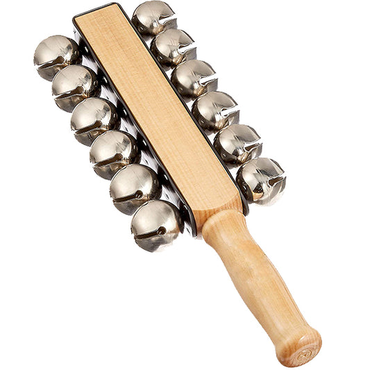 BSL 12 Jingle Sleigh Bell for Latin Percussion with Wooden Handle (SB5435)