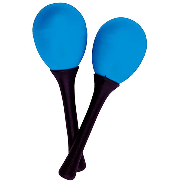 BSL SE3 Maracas Egg Shaker Percussion with Plastic Long Handle - Pair (Random Colour)