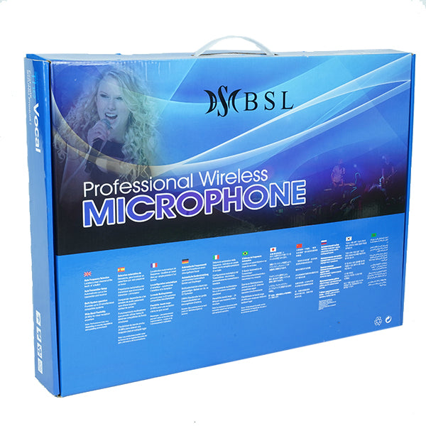 BSL UG88 Headset UHF 2 Wireless Lavalier Microphone System With Body Clip Cordless Head Set Mic (UG-88)