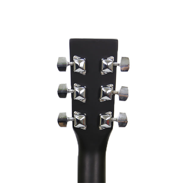 BSL 41 Inch Black Acoustic Guitar Full Size Guitar Package With Bag Strap Pick String Allen Key