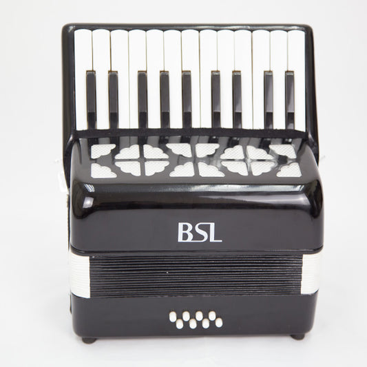 BSL Accordion 22 Key 8 Bass Accordion Wind Piano Organ Black With Bag