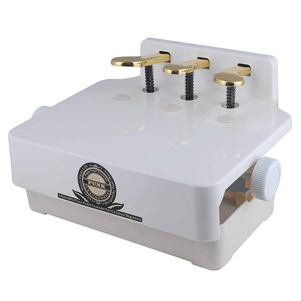 BSL Punk Height Adjustable Piano Foot Pedal Extender Bench For Kid (Black or White)