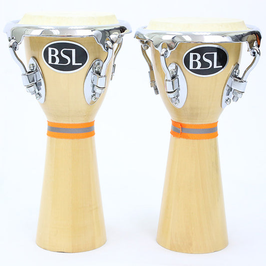 BSL Mini Djembe Drum 1 Pair Djembe Wooden Made Latin Percussion