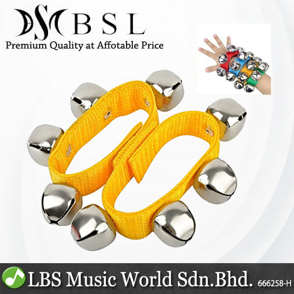 BSL WRB425 Wrist Bell Hand bells In Pair 4 Bell Percussion Infant Developmental Toy Musical Instrument