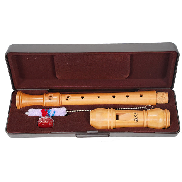 BSL FT8A-9 Baroque Soprano Recorder Wooden Flute with Case (FT8A9)