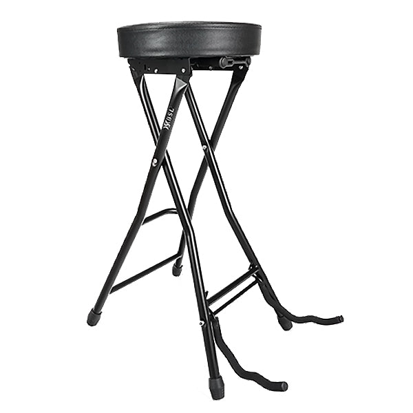 BSL Barstool Comfortable Padded Seat Stable Guitar Stand and Chair