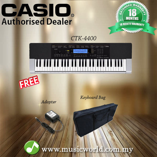 Casio CTK-4400 Portable Keyboard With Bag (CTK4400 / CTK 4400