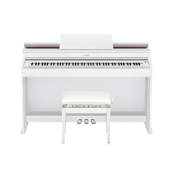 Casio AP-470 88 Key Celviano Digital Piano With Bench and Headphone -White (AP470 AP 470)