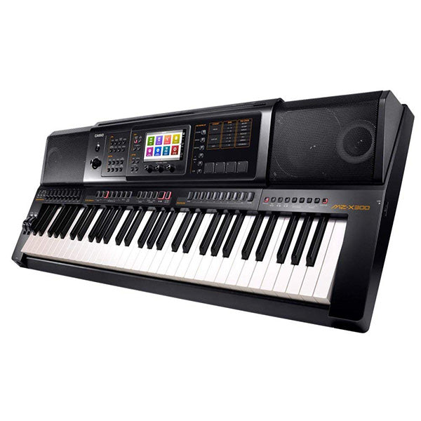 Casio MZ-X300 61 Key Portable Arranger Keyboard Intermediate Package (MZX300 MZX 300)