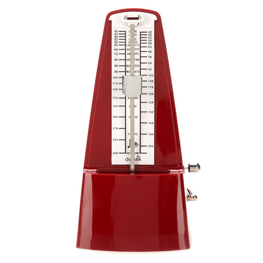 Cherub WSM-330 Analog Metronome Mechanical Timer Rhythm Maroon Red For Piano Violin Guitar Drum (WSM330)
