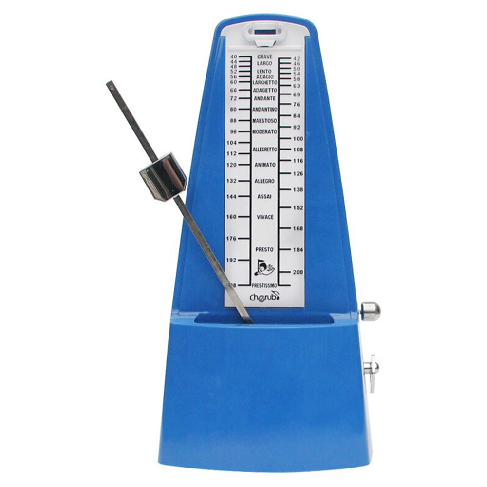 Cherub WSM-330 Analog Metronome Mechanical Timer Rhythm Blue For Piano Violin Guitar Drum (WSM330)