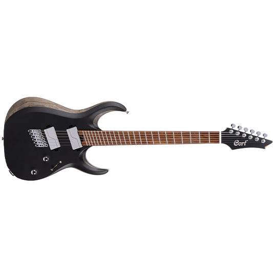 Cort X700 Mutility Mahogany Body Roasted Maple Fretboard Electric Guitar With Bag - Black Satin (X 700 Mutility)