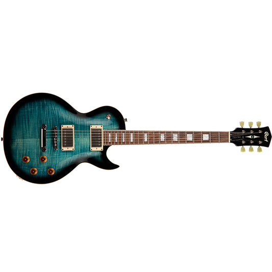 Cort CR250 Mahogany Body Jatoba Fretboard Electric Guitar With Bag - Dark Blue Burst (CR 250 DBB)