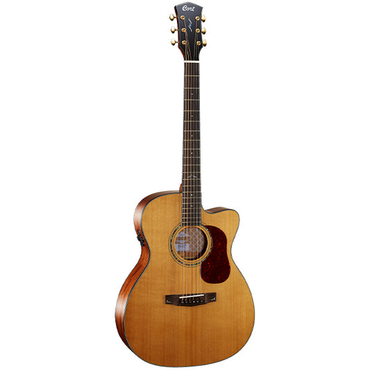 Cort Gold-OC6 Orchestra Full Solid Acoustic Electric Guitar with Bag - Natural Satin (Gold OC6)