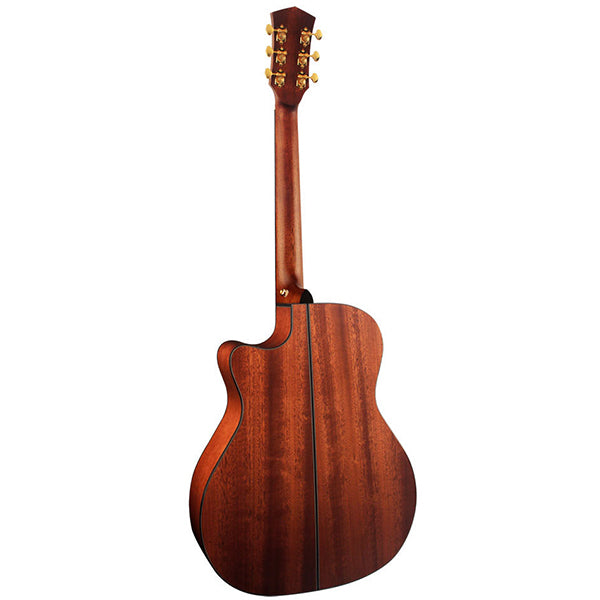 Cort Gold-A6 Auditorium Full Solid Acoustic Electric Guitar with Bag - Natural Glossy (Gold A6)