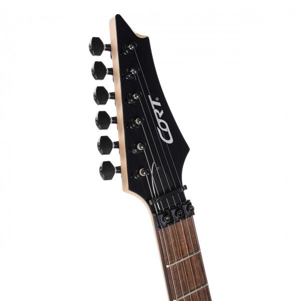 Cort X300 Electric Guitar with EMG Pickup, FloydRose Tremolo and Rosewood American Basswood - Flip Purple (X 300)