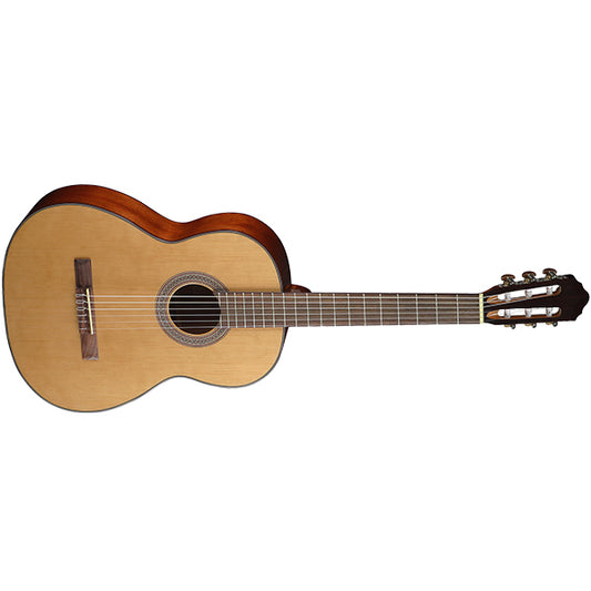 Cort AC200 Classic Body Solid Spruce Top Classical Guitar With Bag - Open Pore