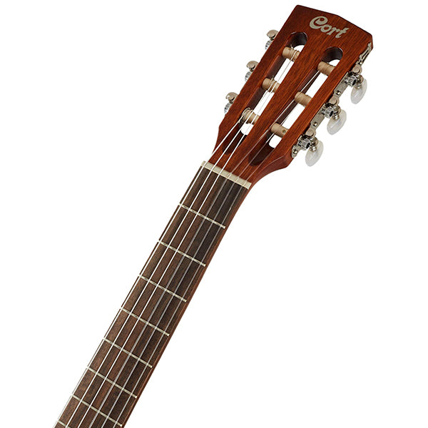 Cort Jade E Nylon Classic Cutaway Spruce Top Classical Guitar With Bag and Pickup - Dark Brown Burst