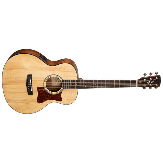 Cort Little CJ Adirondack 3/4 Jumbo Body Solid Adirondack Spruce Acoustic Electric Guitar With Bag